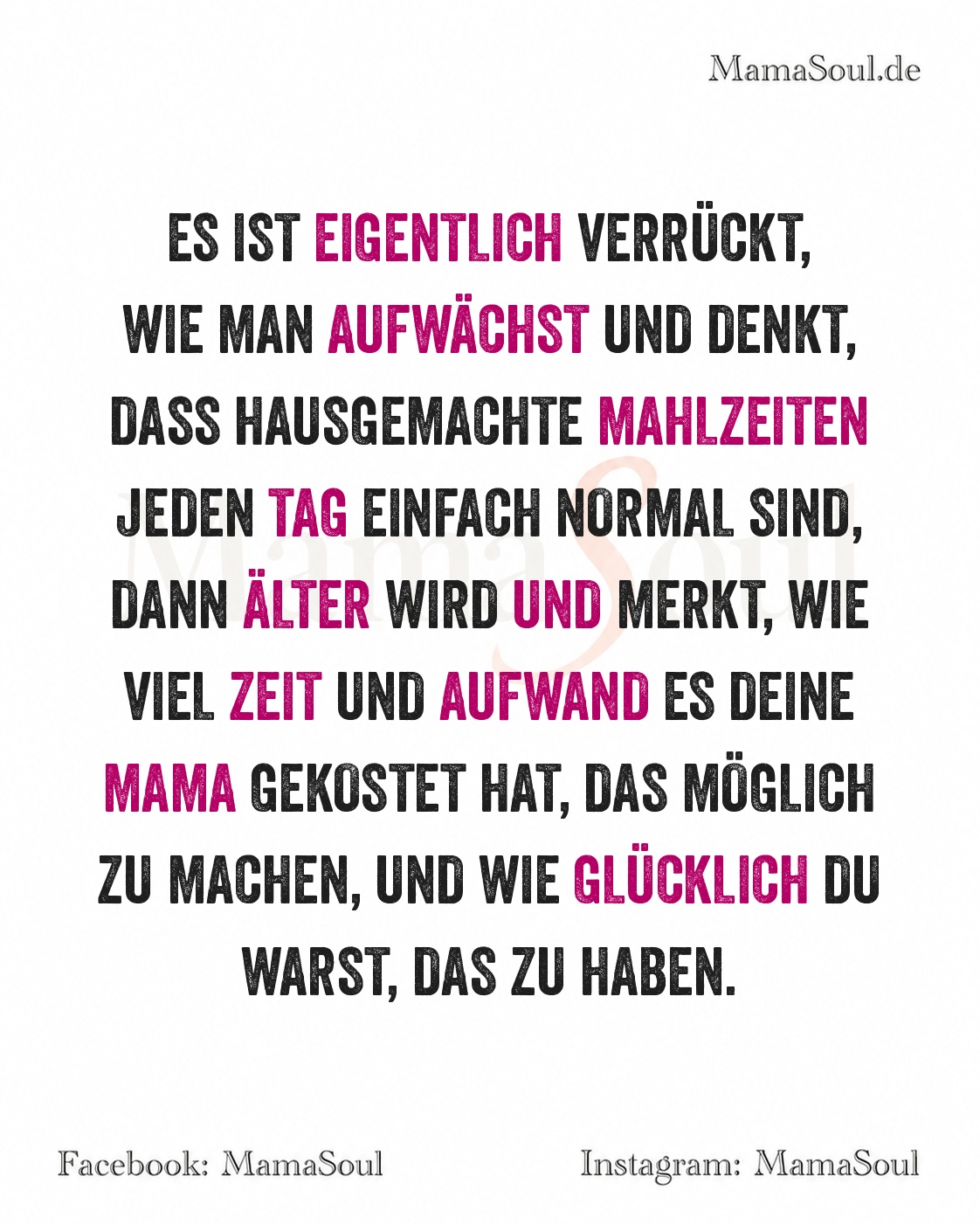 der aufwand fuer hausmannskost