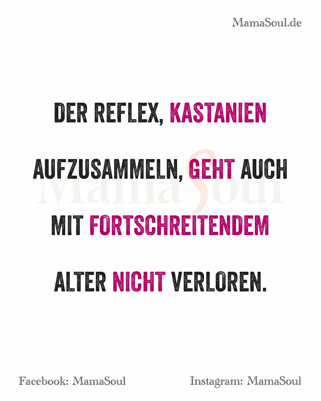 der ewige kastaniensammelreflex