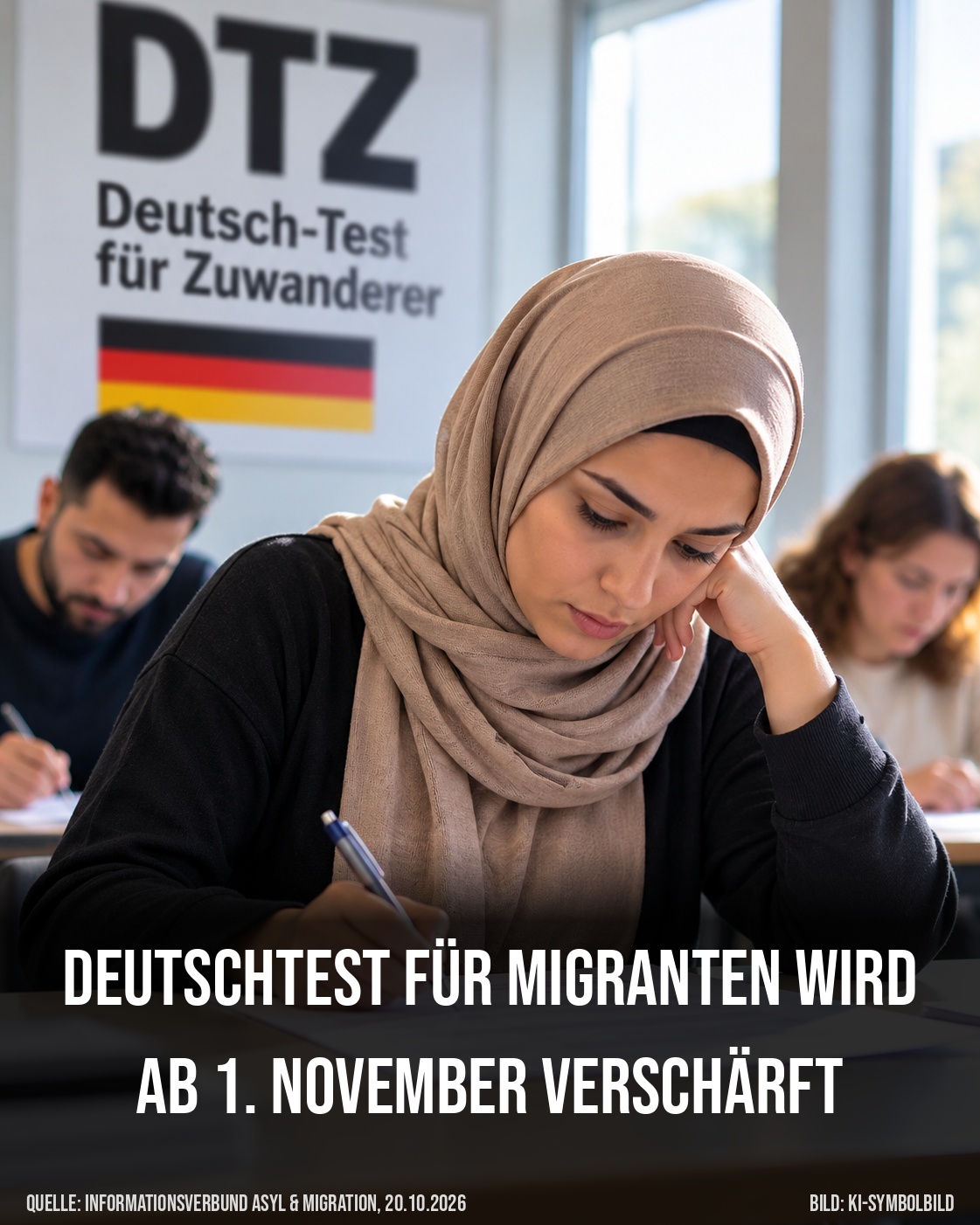 deutschtest fuer migranten wird ab 1 november verschaerft
