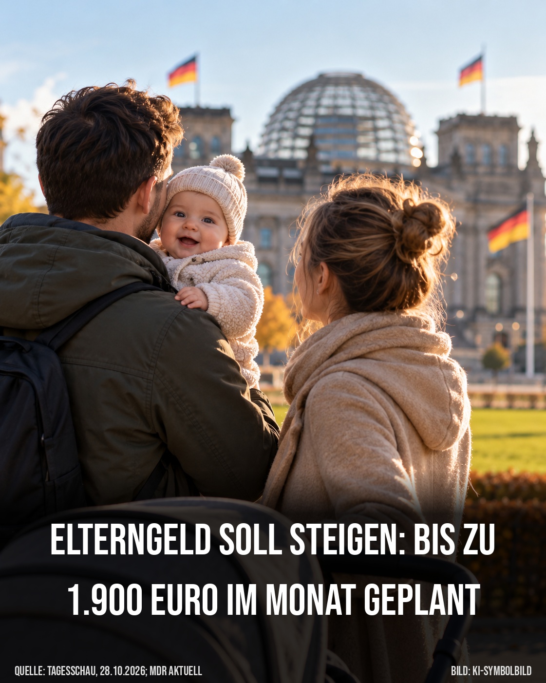 elterngeld soll steigen bis zu 1 900 euro im monat geplant