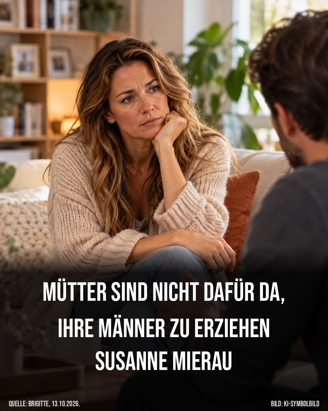 muetter sind nicht dafuer da ihre maenner zu erziehen