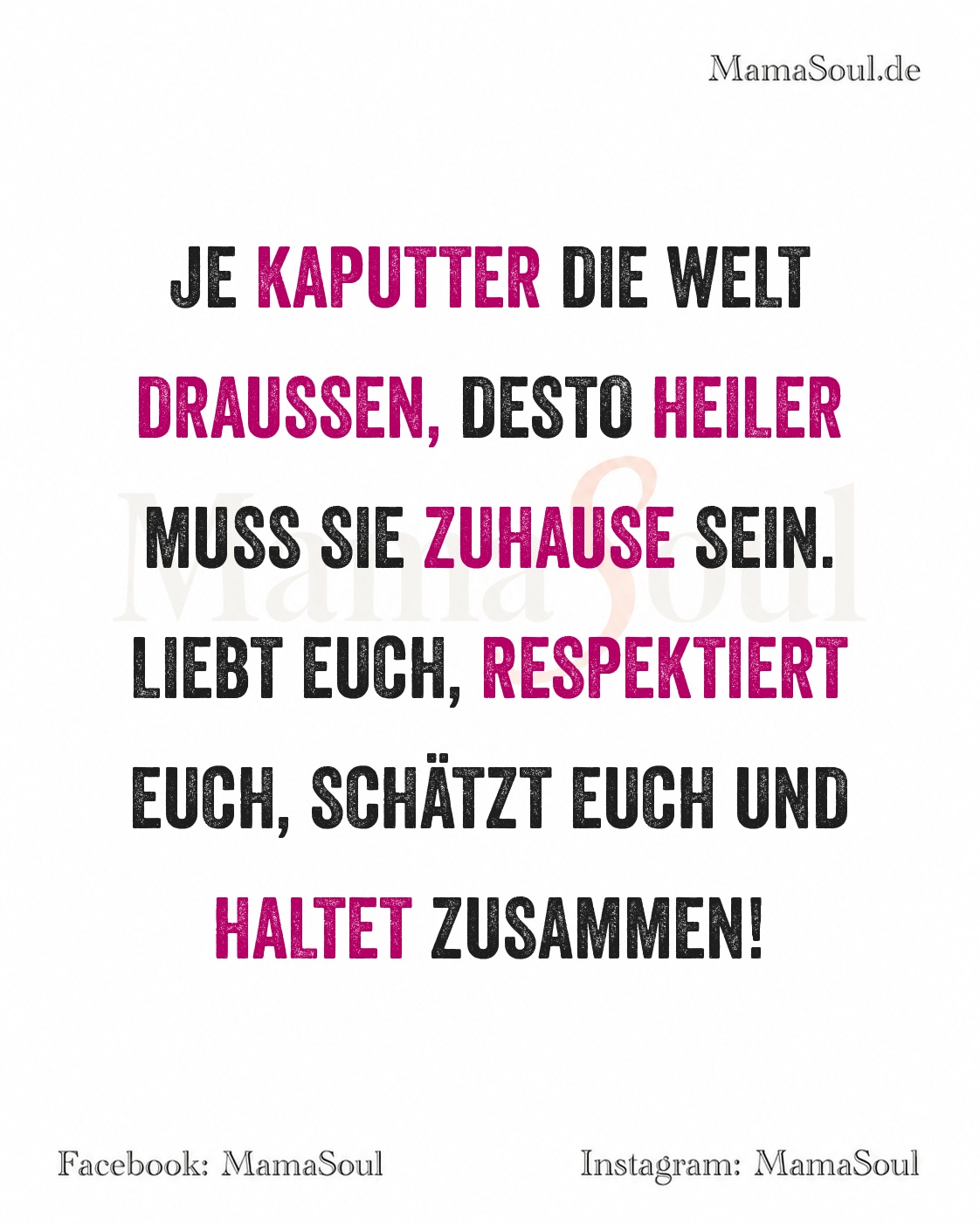 staerke und zusammenhalt zuhause