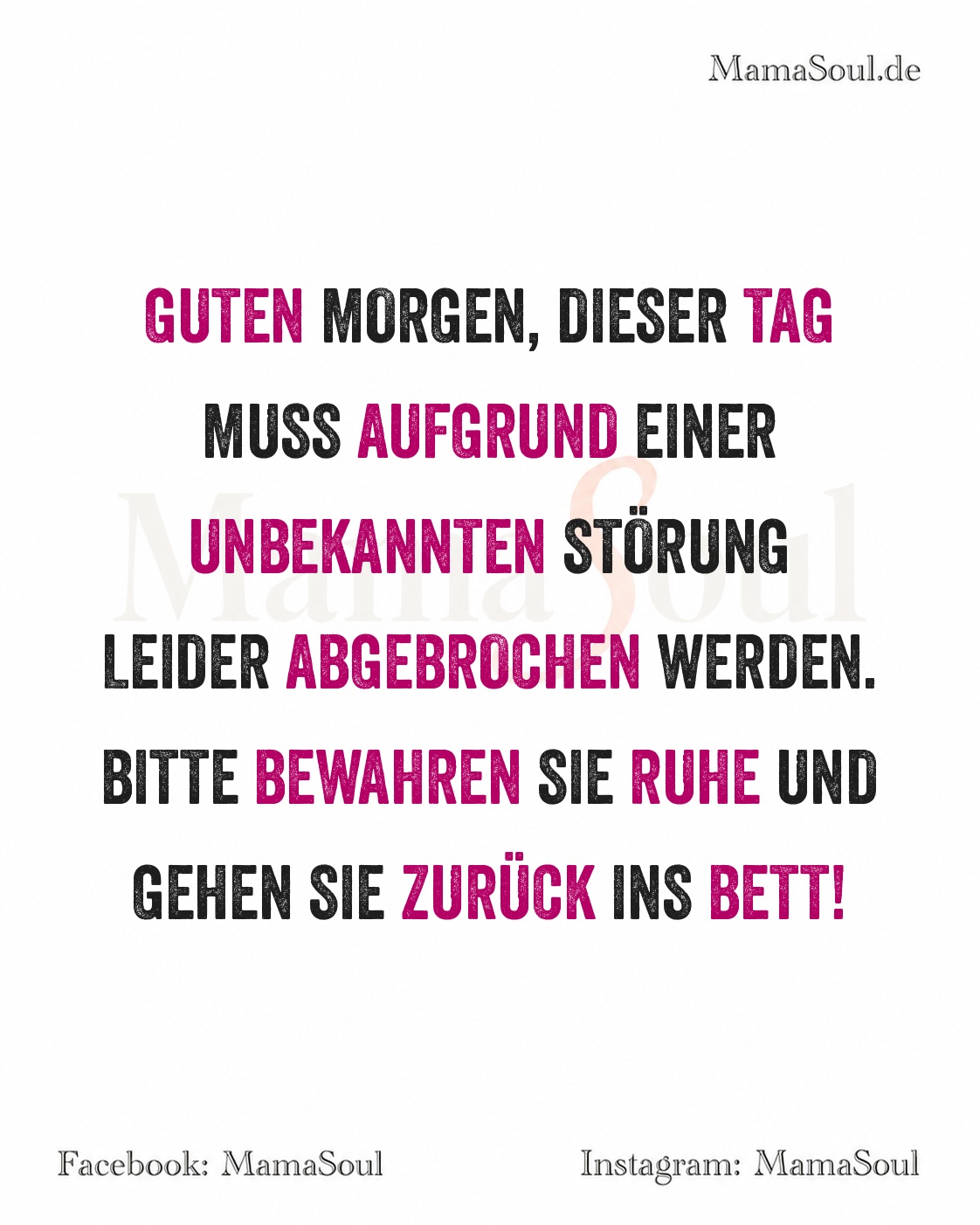 tag wegen stoerung abgebrochen