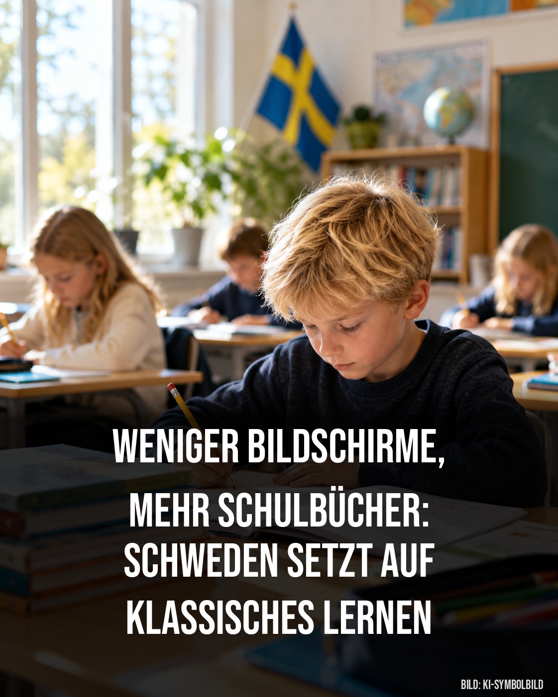 weniger bildschirme mehr schulbuecher schweden setzt auf