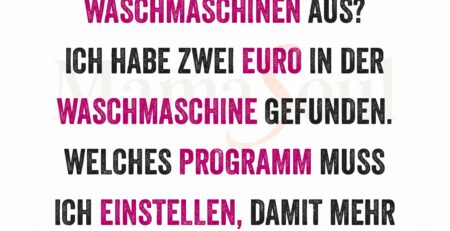 wie man geld aus der waschmaschine waescht